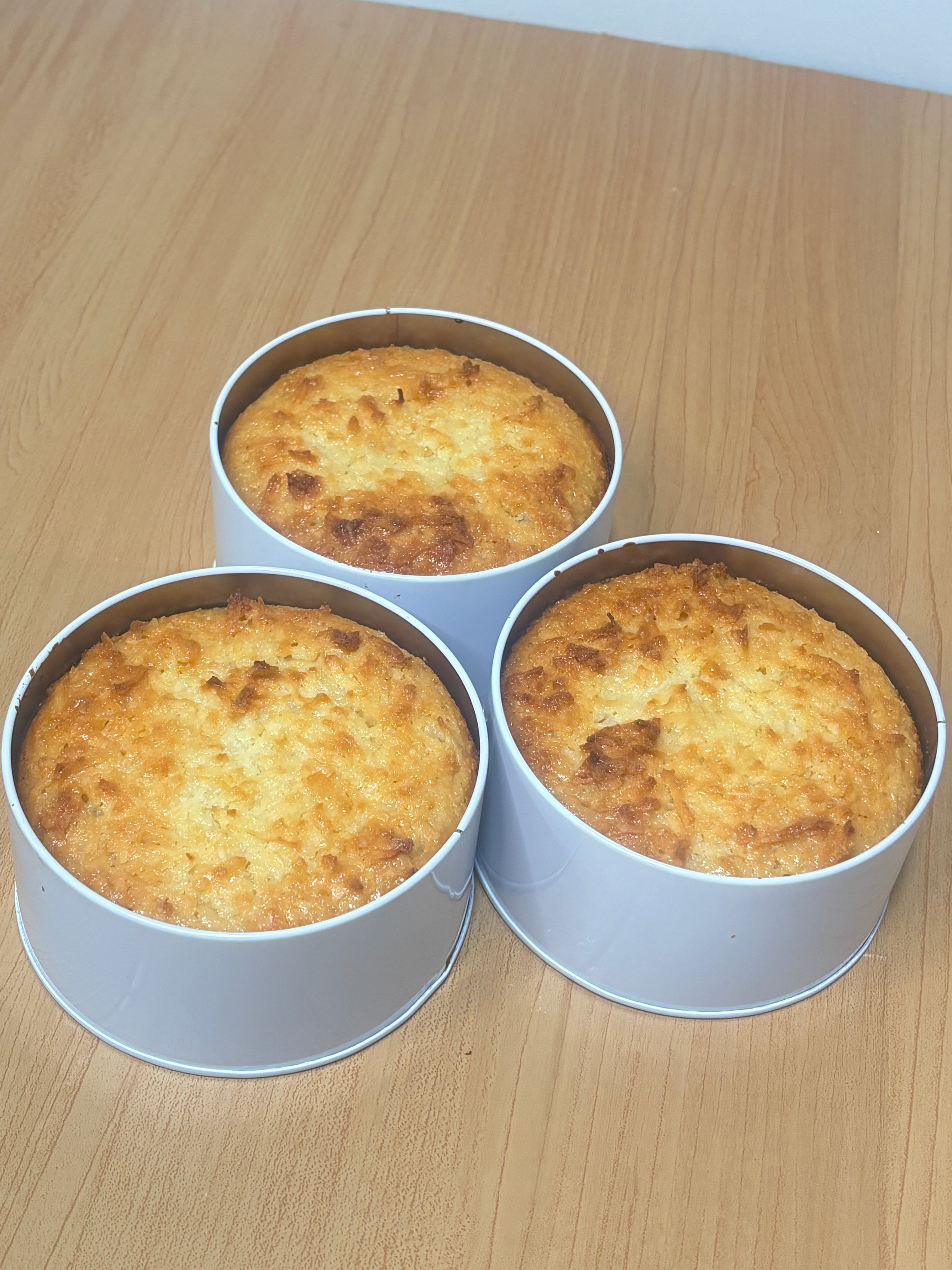 Nuestro dulce de coco horneado con piña